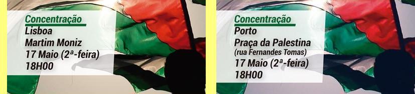 Concentra��es em Lisboa e no Porto.
