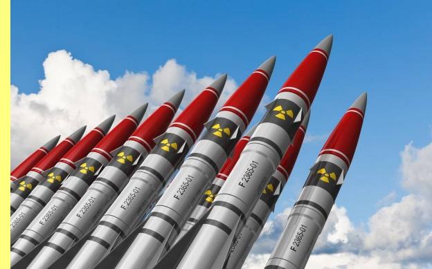 M�sseis com ogivas nucleares.