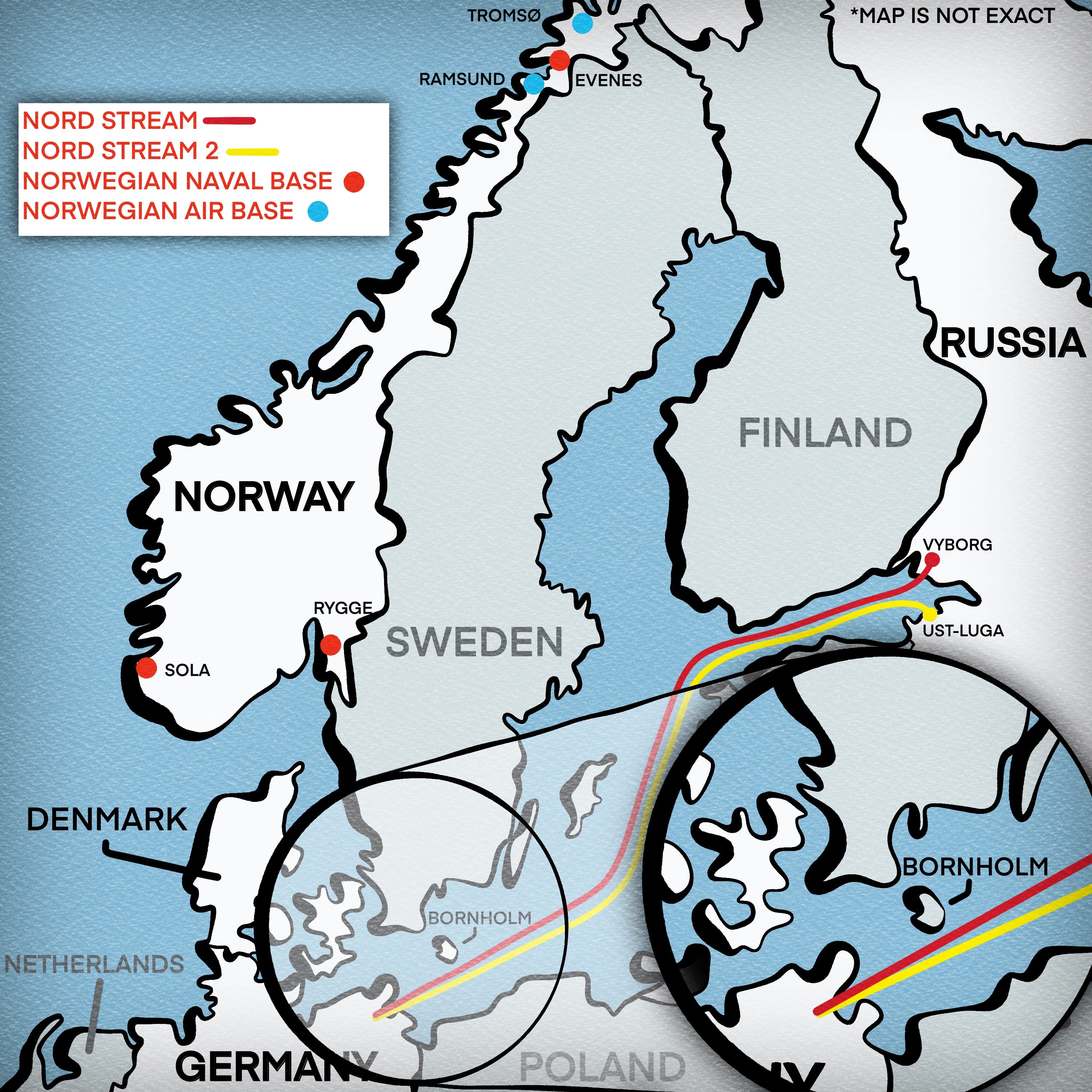 Mapa do Nordstream.