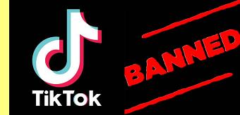 Logo do Tik Tok proibido pelos EUA.