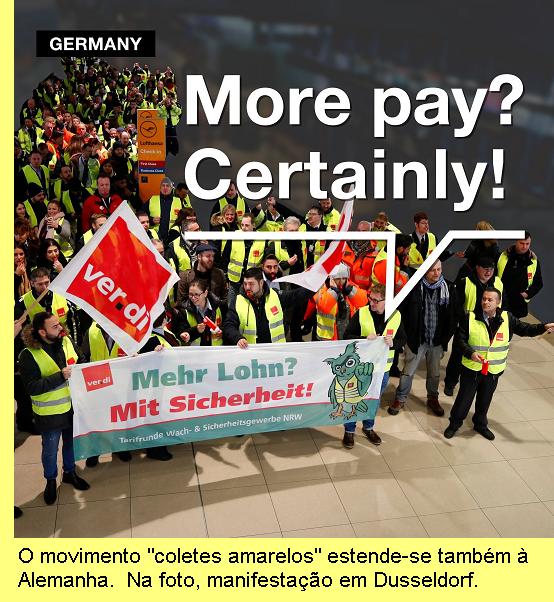 Manifesta��o em Dusseldorf.