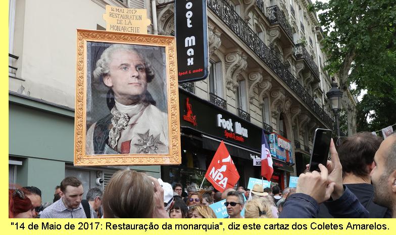 Macron considera-se um novo rei.