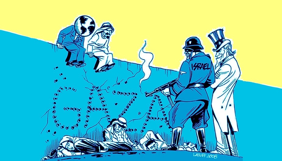 Gaza, cartoon de Latuff.