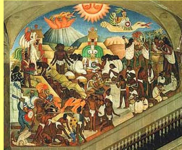 Mural de Diego Rivera no Pal�cio da Presid�ncia da Rep�blica.