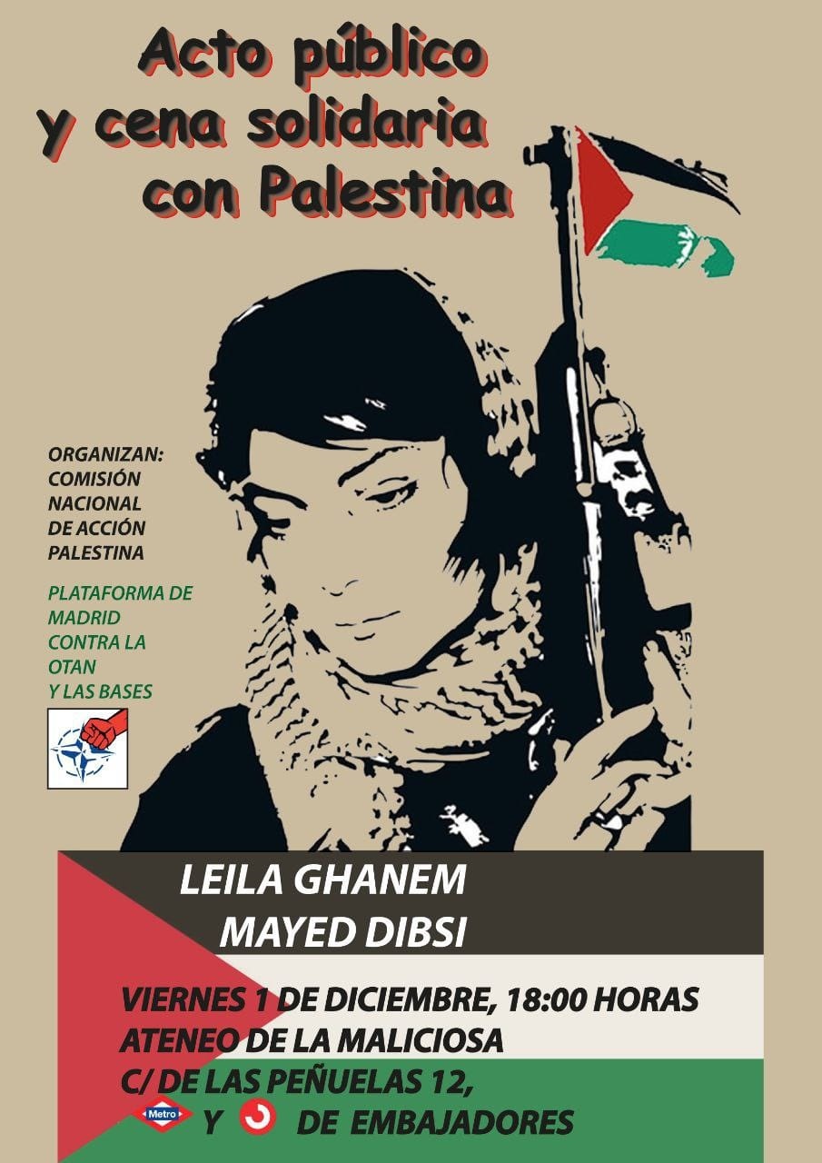 Ato em Madrid com a participação da autora.