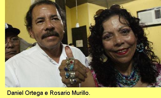 Ortega e Rosário Murillo.