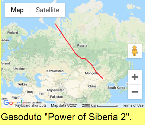 Gasoduto Power of Siberia 2.