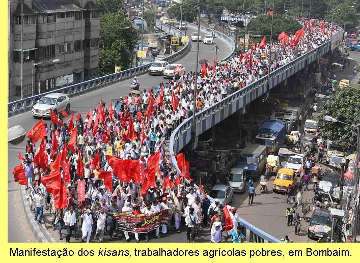 Manifesta��o contra o governo Modi.