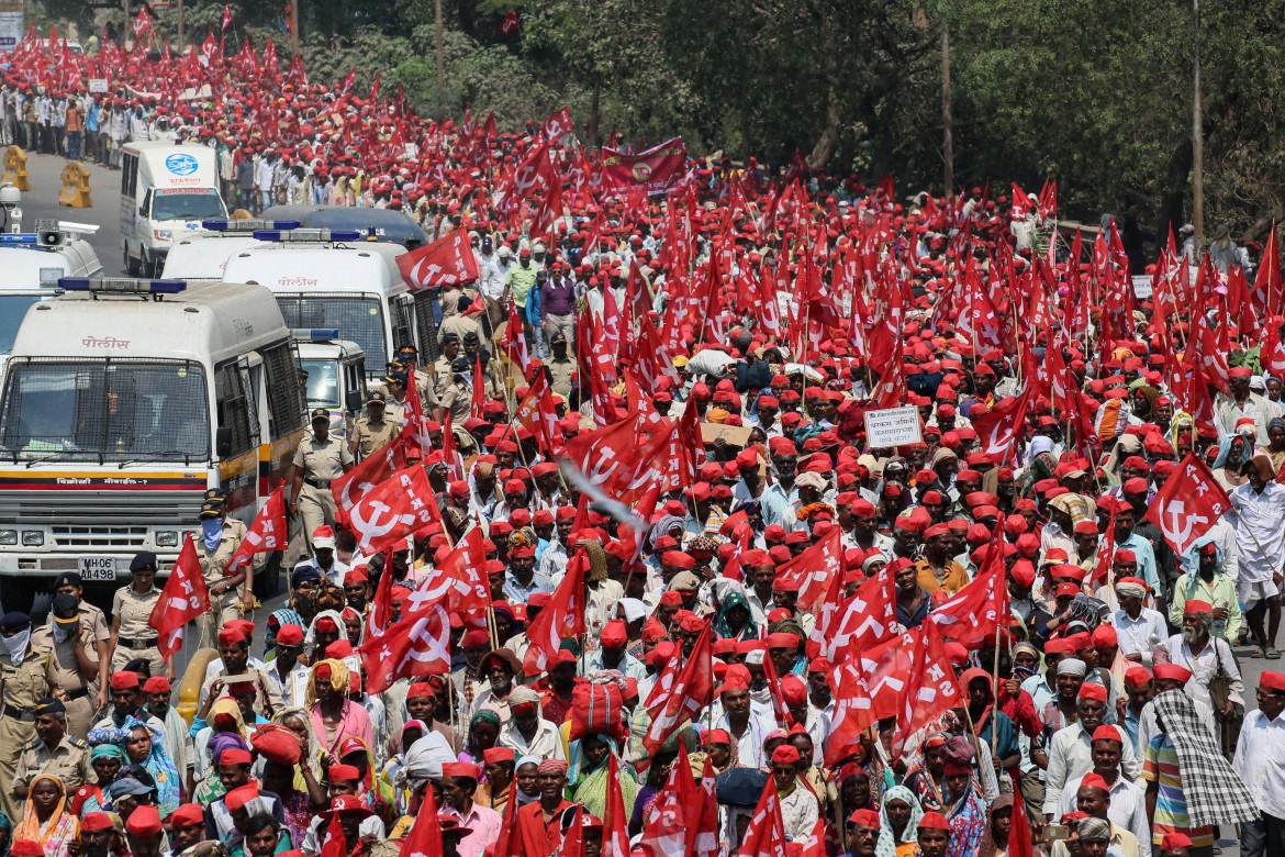 Manifestação do movimento Kisan.