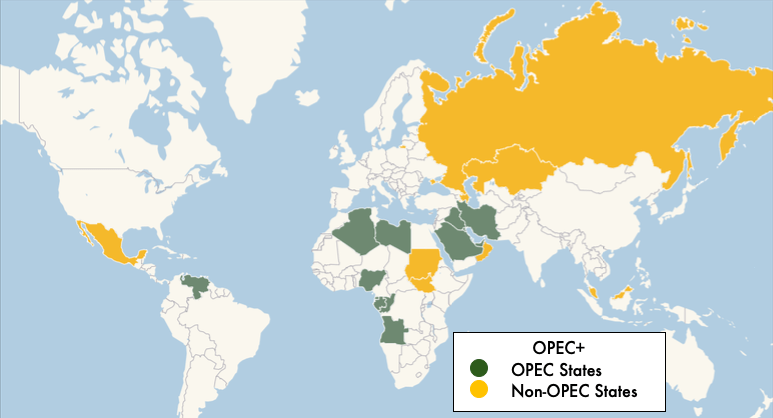 Estados da OPEP+.