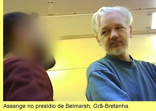 Assange em Belmarsh.