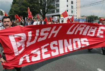 Manifesta��o no Equador.