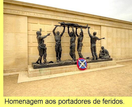 Homenagem aos portadores de feridos.