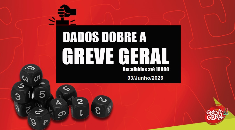 Dados da adesão à Greve geral, 03/Jun/26.