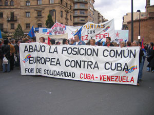Manifesta��o em Salamanca.