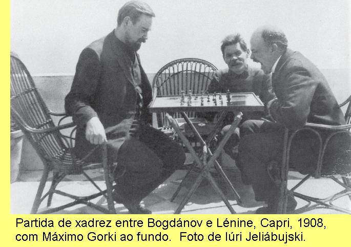 Bogdanov, L�nine e Gorki.