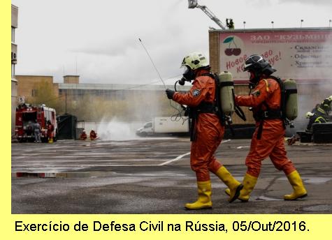 Exerc�cio de Defesa Civil.