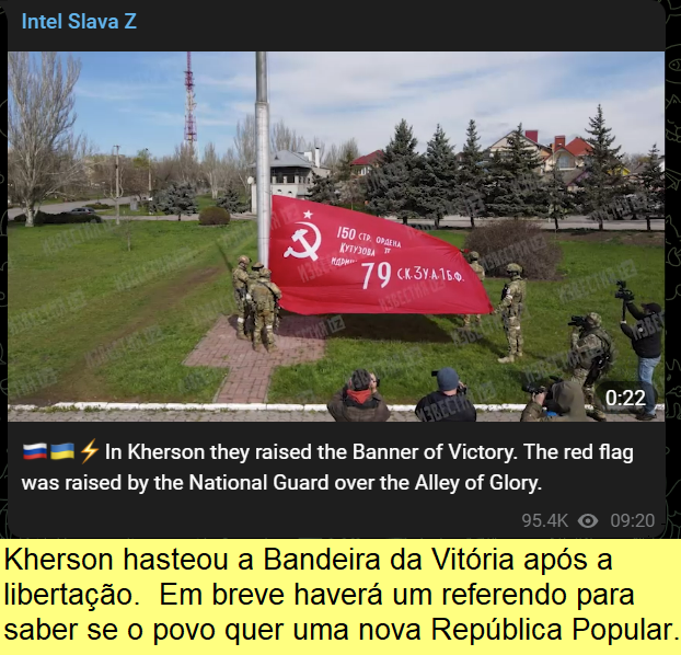 Libertação de Kherson, no sul da Ucrânia.