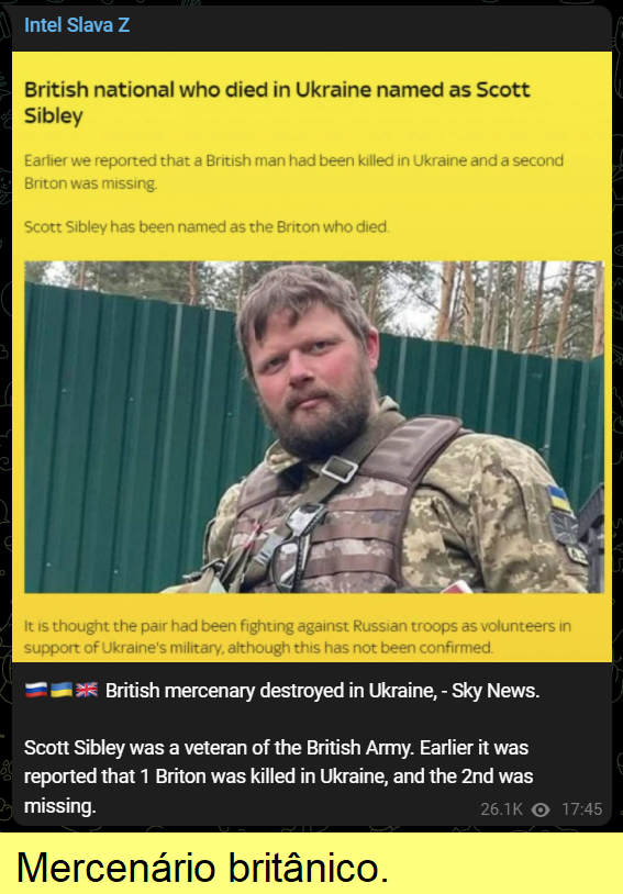 Mercenário britânico.