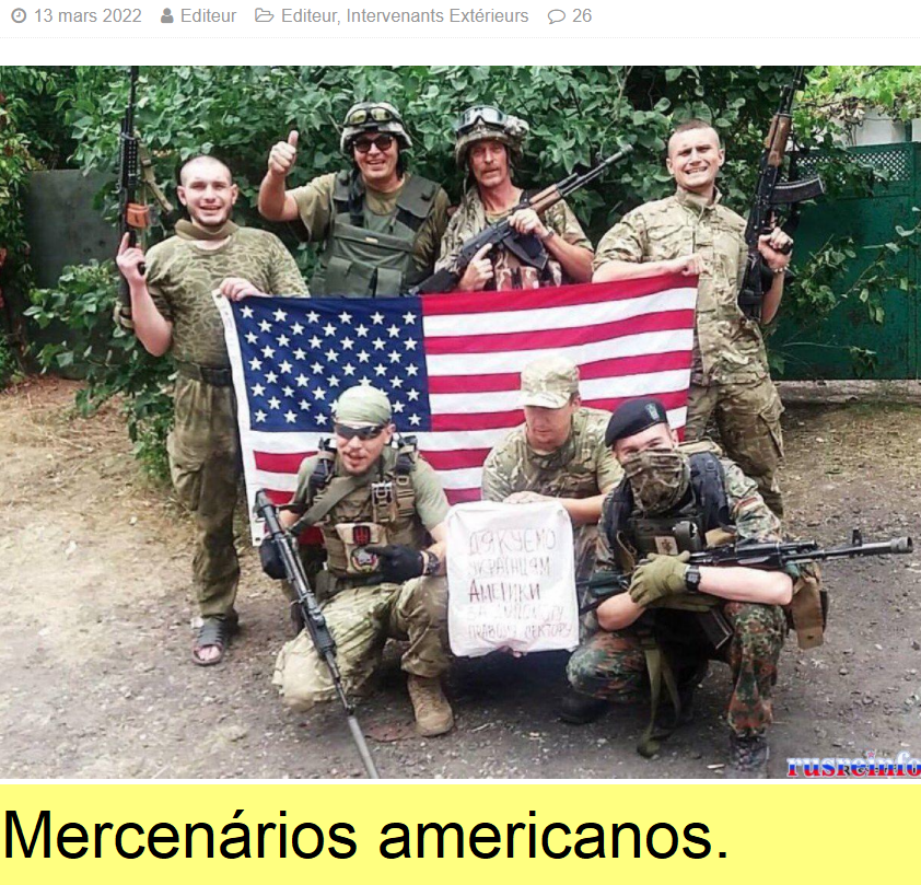 Mercenários dos EUA.