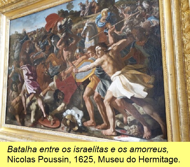 'A batalha entre os israelitas e os amorreus', Nicolas Poussin, 1625.