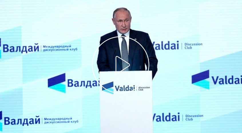 Vladimir Putin no Clube de Discussões Valdai.