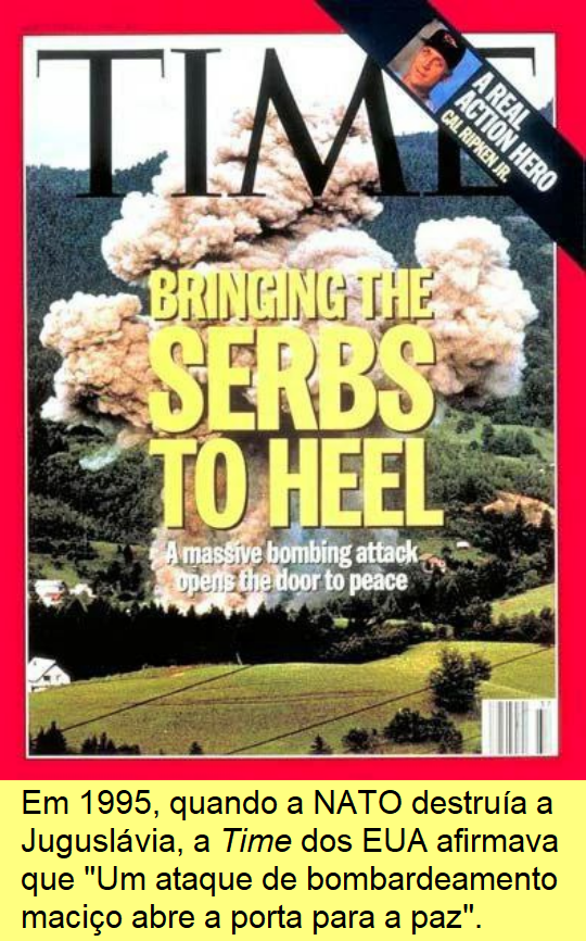 'O bombardeamento maciço abre para a paz' diz a revista Time.