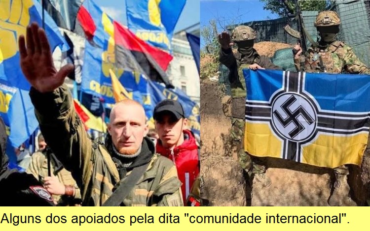 Alguns dos apoiados pela dita 'comunidade internacional'.