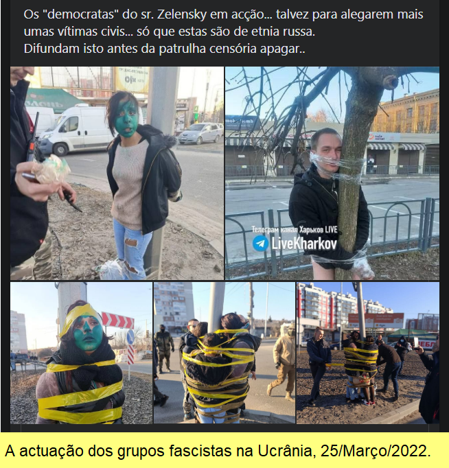 A actuação dos grupos fascistas na Ucrânia.