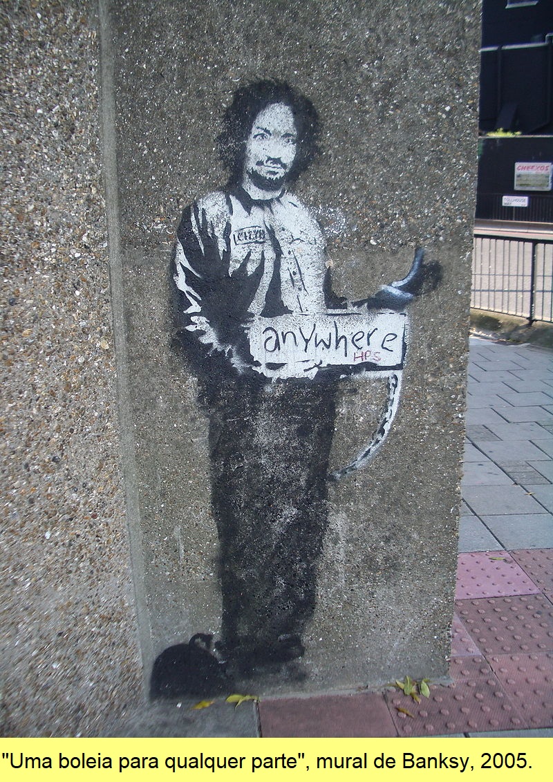 Mural de Banksy, 2005.