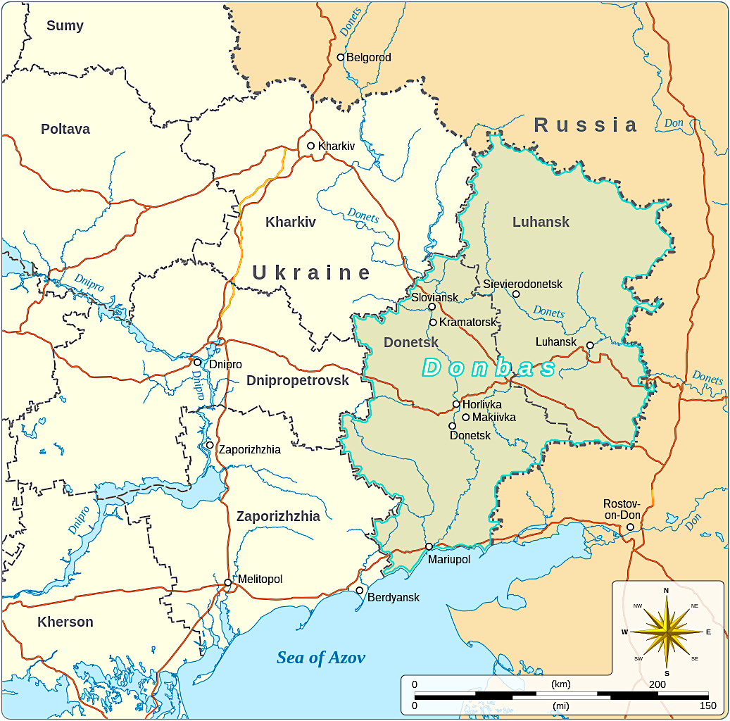 Região do Donbass.