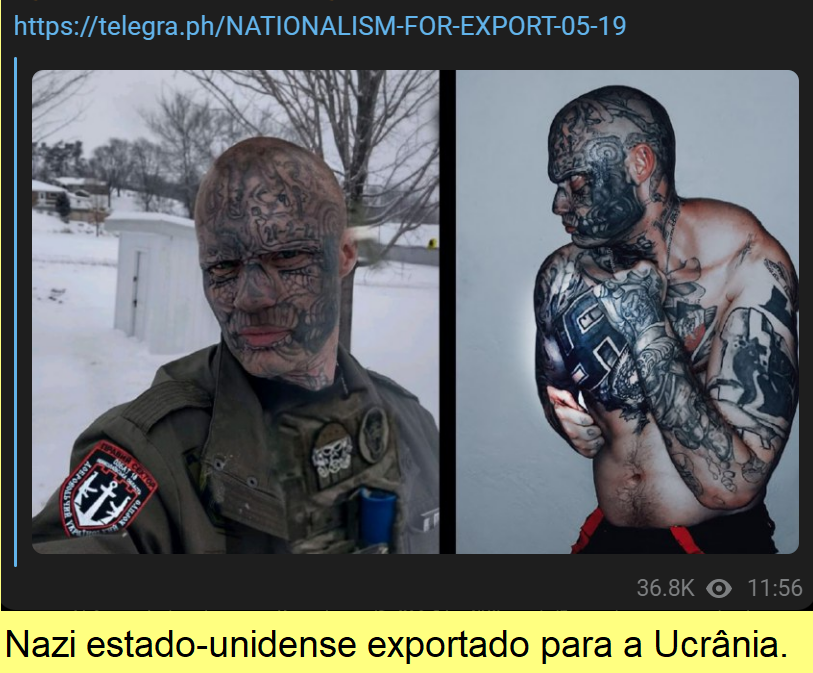 Nazi dos EUA exportado para a Ucrânia.