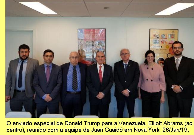 Elliot Abrams e a sua equipe para a Venezuela.
